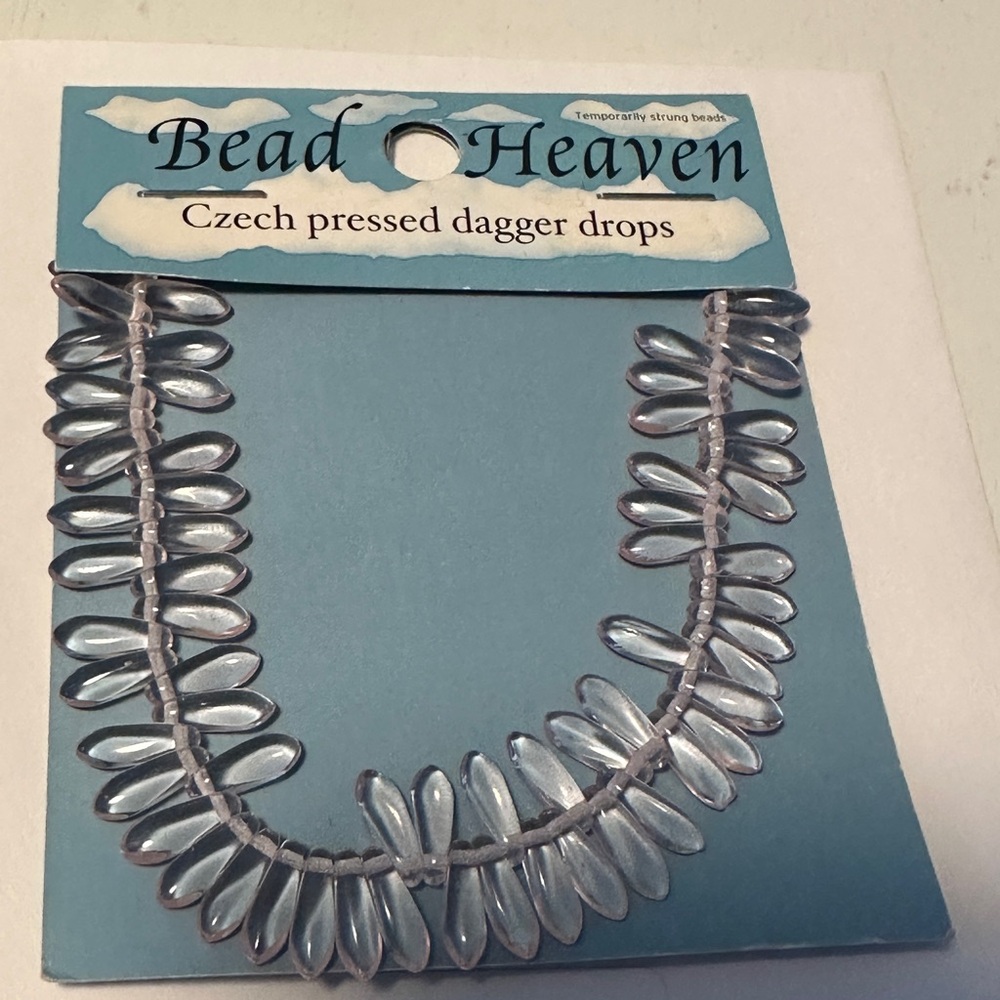 Bead Heaven Jewelry Beads and Components #68665 Rose Pink Dagger Drops